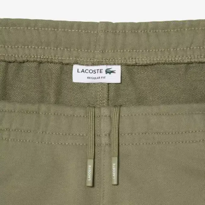 Fleece-short met logo-streep en normale pasvorm