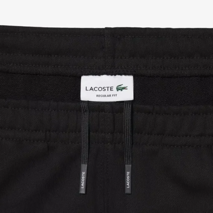 Fleece-short met logo-streep en normale pasvorm