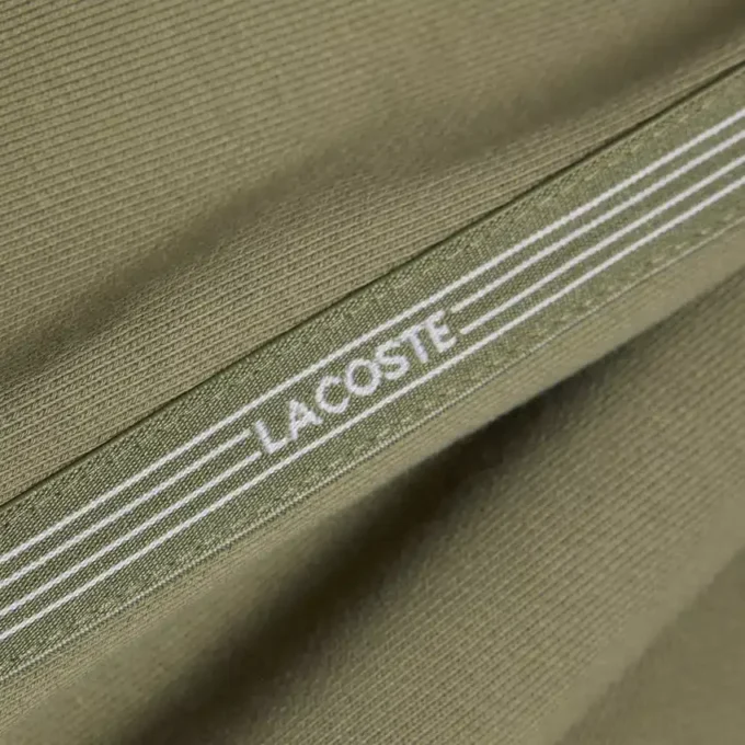 Fleece-short met logo-streep en normale pasvorm
