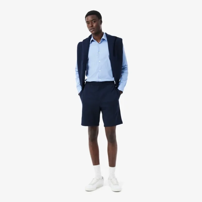 Fleece-short met normale pasvorm