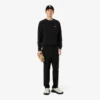 Fleece-sweatshirt met gestreepte band
