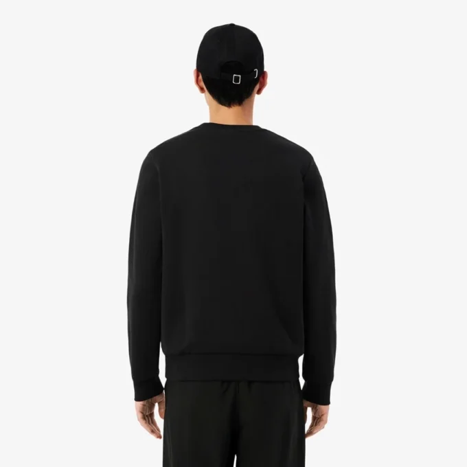 Fleece-sweatshirt met gestreepte band