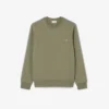Fleece-sweatshirt met gestreepte band