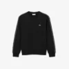 Fleece-sweatshirt met gestreepte band