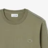 Fleece-sweatshirt met gestreepte band