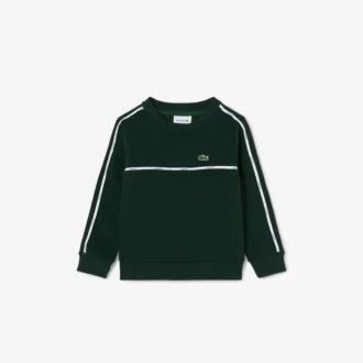 Fleece-sweatshirt met logo-strepen voor jongens