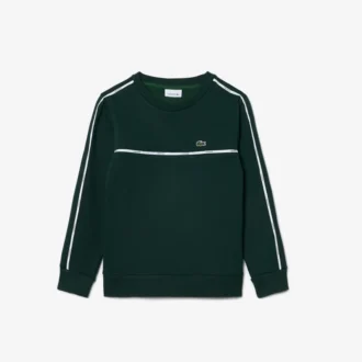 Fleece-sweatshirt met logo-strepen voor jongens