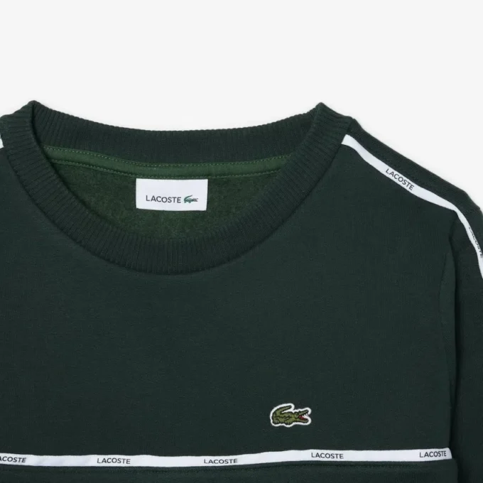 Fleece-sweatshirt met logo-strepen voor jongens