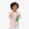 Fleece-sweatshirt met ronde hals voor kinderen