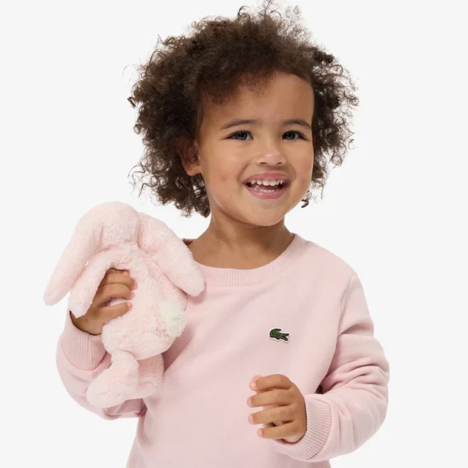 Fleece-sweatshirt met ronde hals voor kinderen