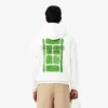 Fleecehoodie met meerdere prints