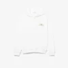 Fleecehoodie met meerdere prints