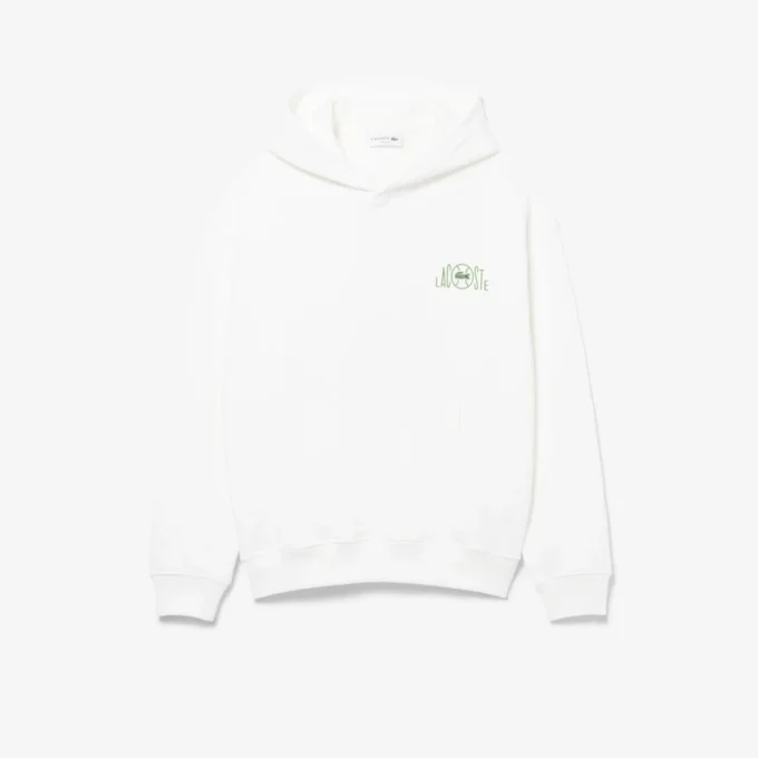 Fleecehoodie met meerdere prints