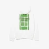 Fleecehoodie met meerdere prints