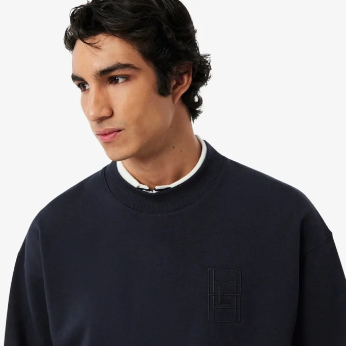 Geborduertes fleece-Sweatshirt