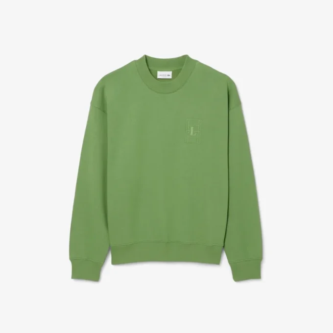 Geborduertes fleece-Sweatshirt