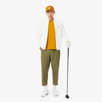 Geborduurde corduroy golfpet voor heren