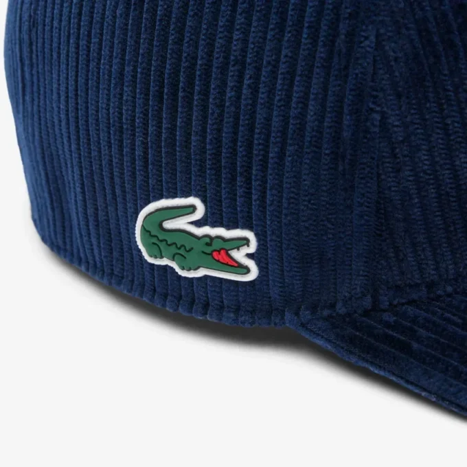 Geborduurde corduroy golfpet voor heren