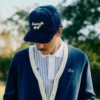 Geborduurde corduroy golfpet voor heren