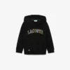 Geborduurde fleece hoodie