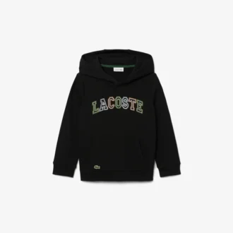Geborduurde fleece hoodie