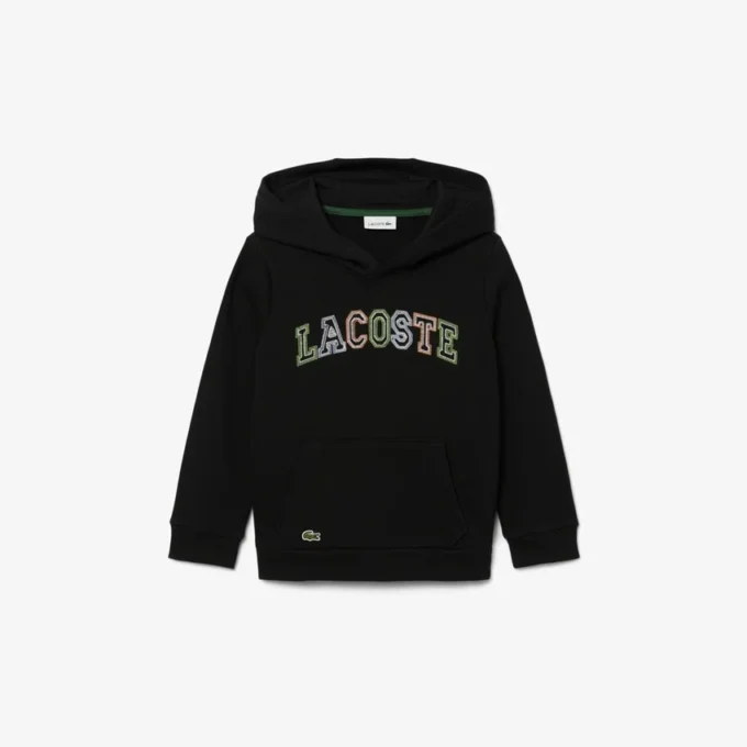 Geborduurde fleece hoodie