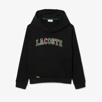 Geborduurde fleece hoodie