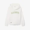 Geborduurde fleece hoodie