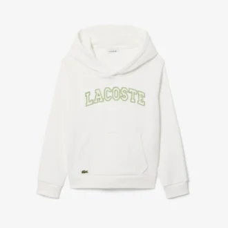 Geborduurde fleece hoodie