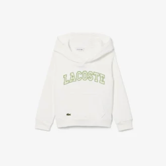 Geborduurde fleece hoodie
