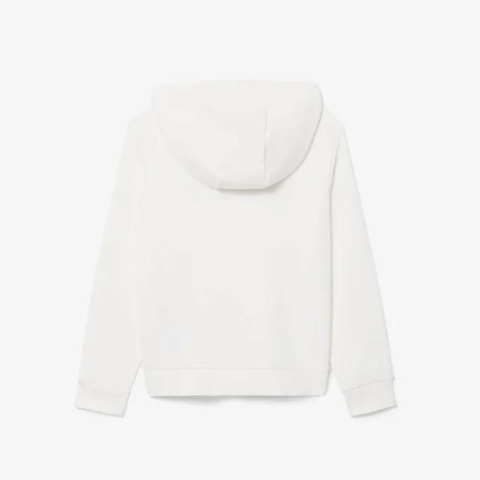 Geborduurde fleece hoodie
