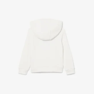Geborduurde fleece hoodie