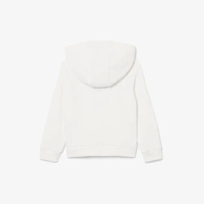 Geborduurde fleece hoodie