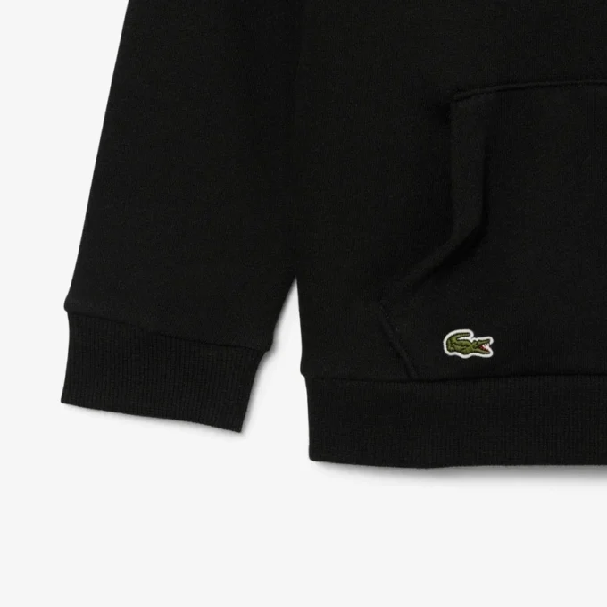 Geborduurde fleece hoodie