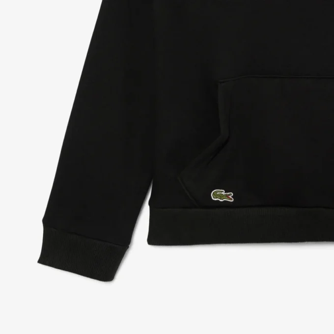 Geborduurde fleece hoodie