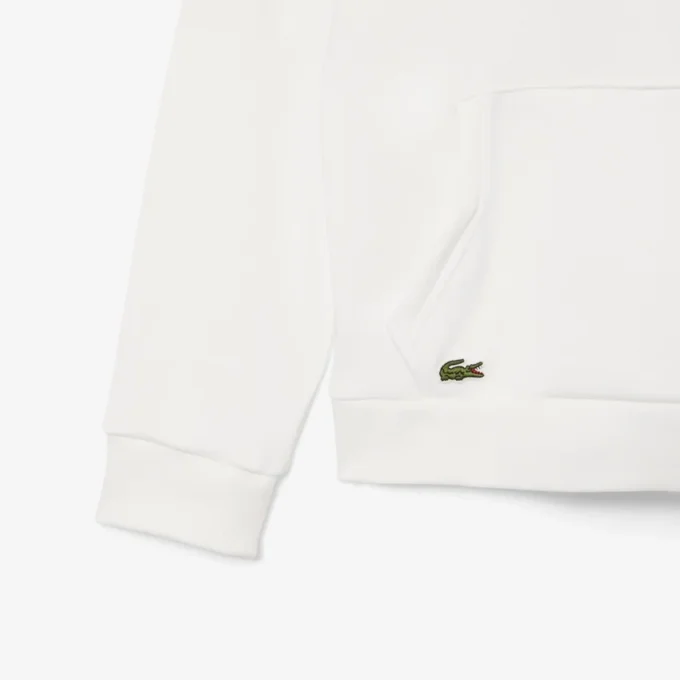 Geborduurde fleece hoodie