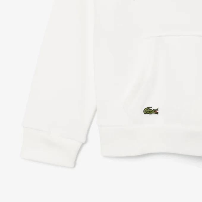 Geborduurde fleece hoodie