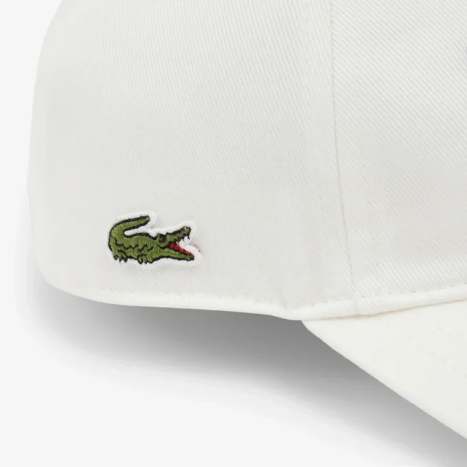 Geborduurde katoenen twill pet