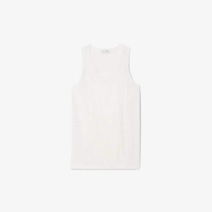 Gehaakte tanktop van mesh