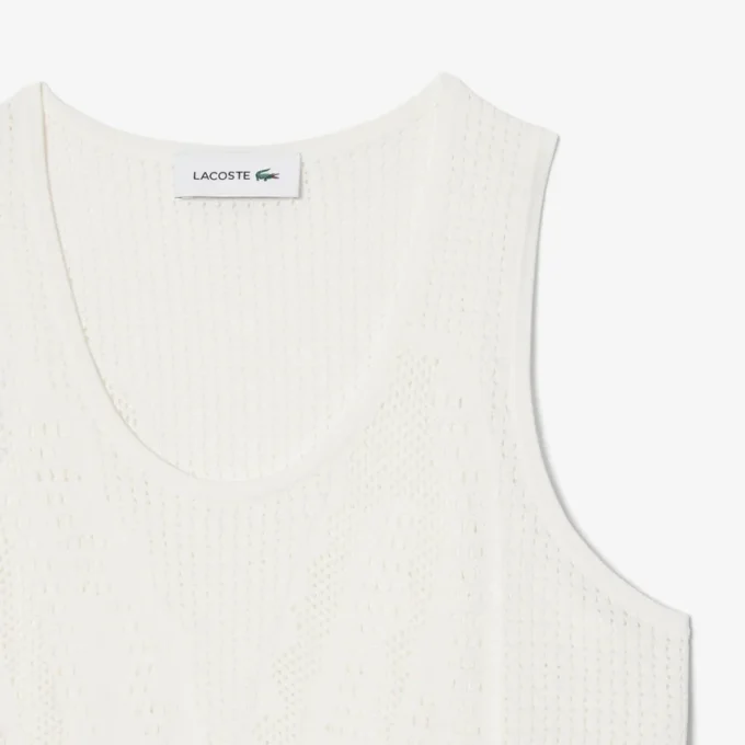 Gehaakte tanktop van mesh
