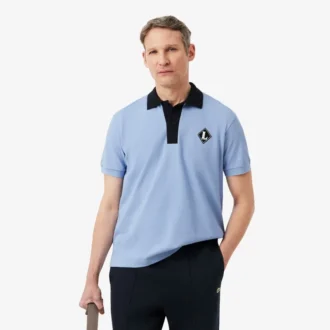 Gemaakt in Frankrijk Polo met klassieke pasvorm en badge