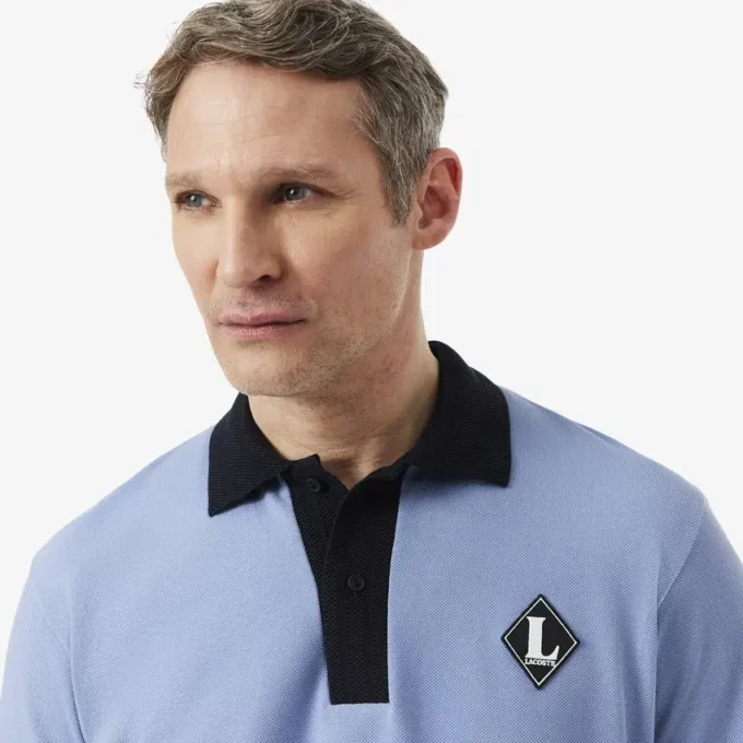 Gemaakt in Frankrijk Polo met klassieke pasvorm en badge