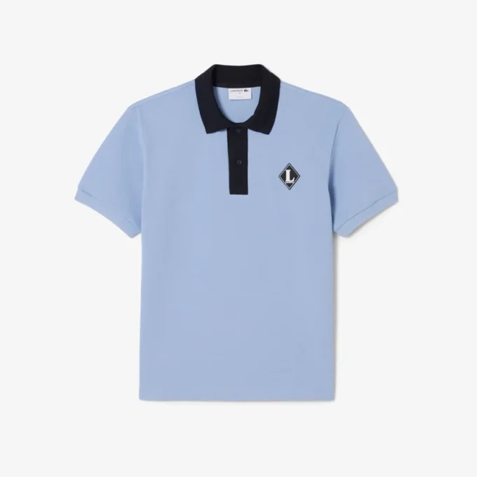 Gemaakt in Frankrijk Polo met klassieke pasvorm en badge