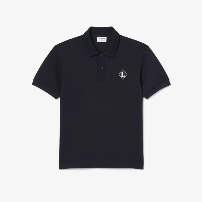 Gemaakt in Frankrijk Polo met klassieke pasvorm en badge
