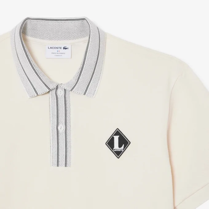 Gemaakt in Frankrijk Polo met klassieke pasvorm en badge