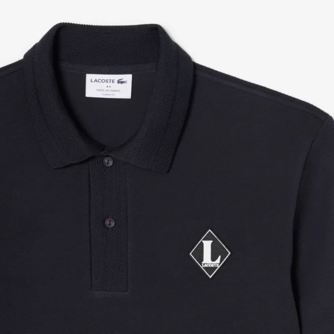 Gemaakt in Frankrijk Polo met klassieke pasvorm en badge