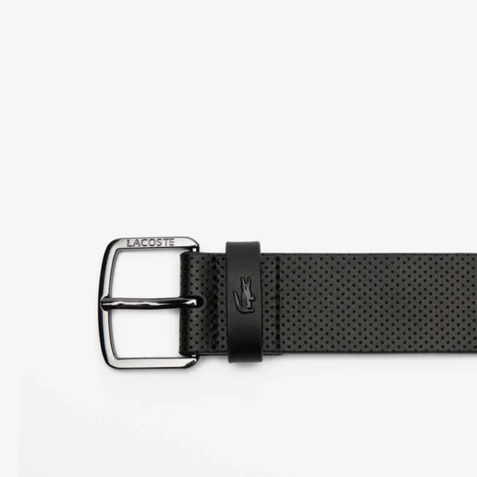 Geperforeerde leren riem