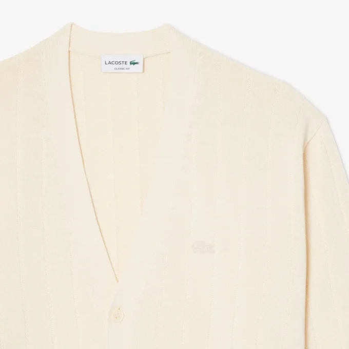 Geribbeld vest van katoenmix