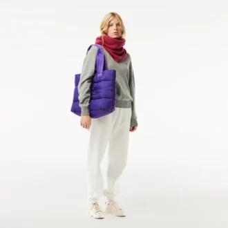 Geribde kasjmier infinity-sjaal voor dames