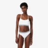 Geribde katoenen bralette